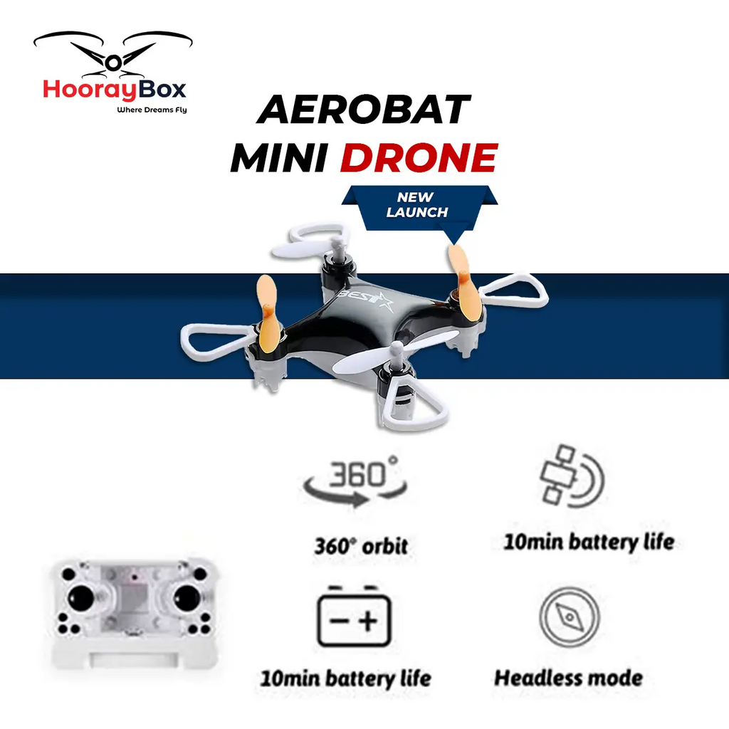 Aerobat 360 Degree Mini Drone With Remote Control