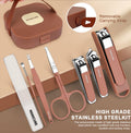 Portable Nail Clipper Set 8 in 1 Professional Manicure Pedicure Kit