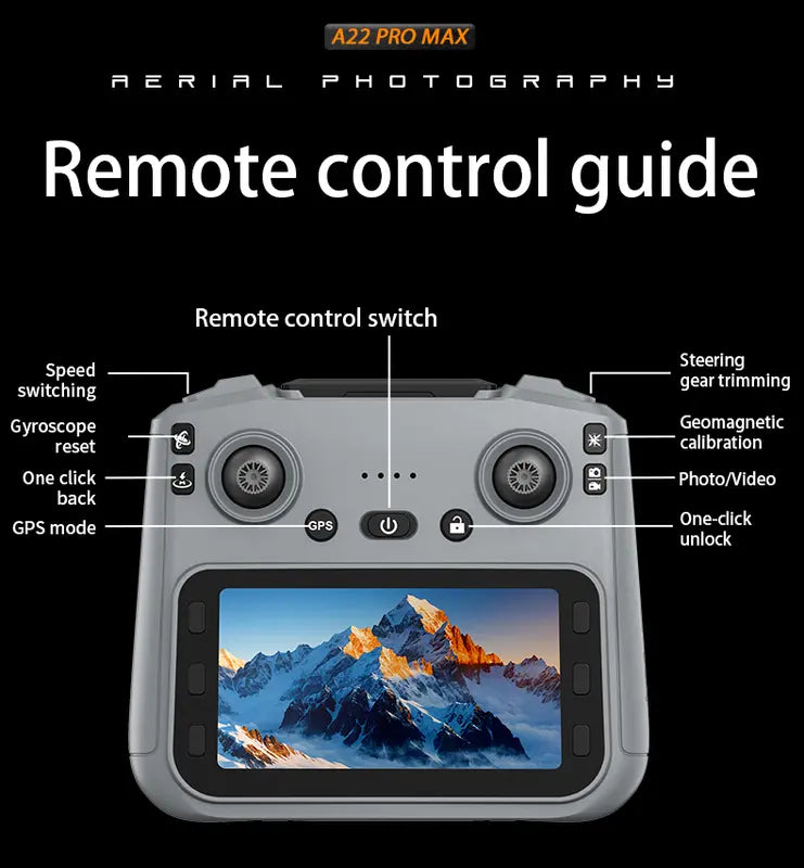 ES105 Max Big Display Remote With GPS Drone