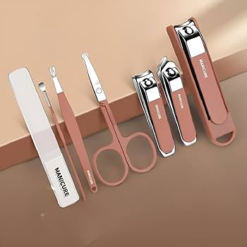 Portable Nail Clipper Set 8 in 1 Professional Manicure Pedicure Kit