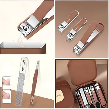 Portable Nail Clipper Set 8 in 1 Professional Manicure Pedicure Kit