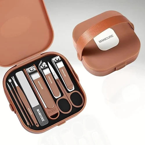 Portable Nail Clipper Set 8 in 1 Professional Manicure Pedicure Kit