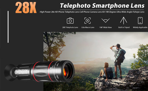 28x Telephoto Mobile Phone Zoom Lens