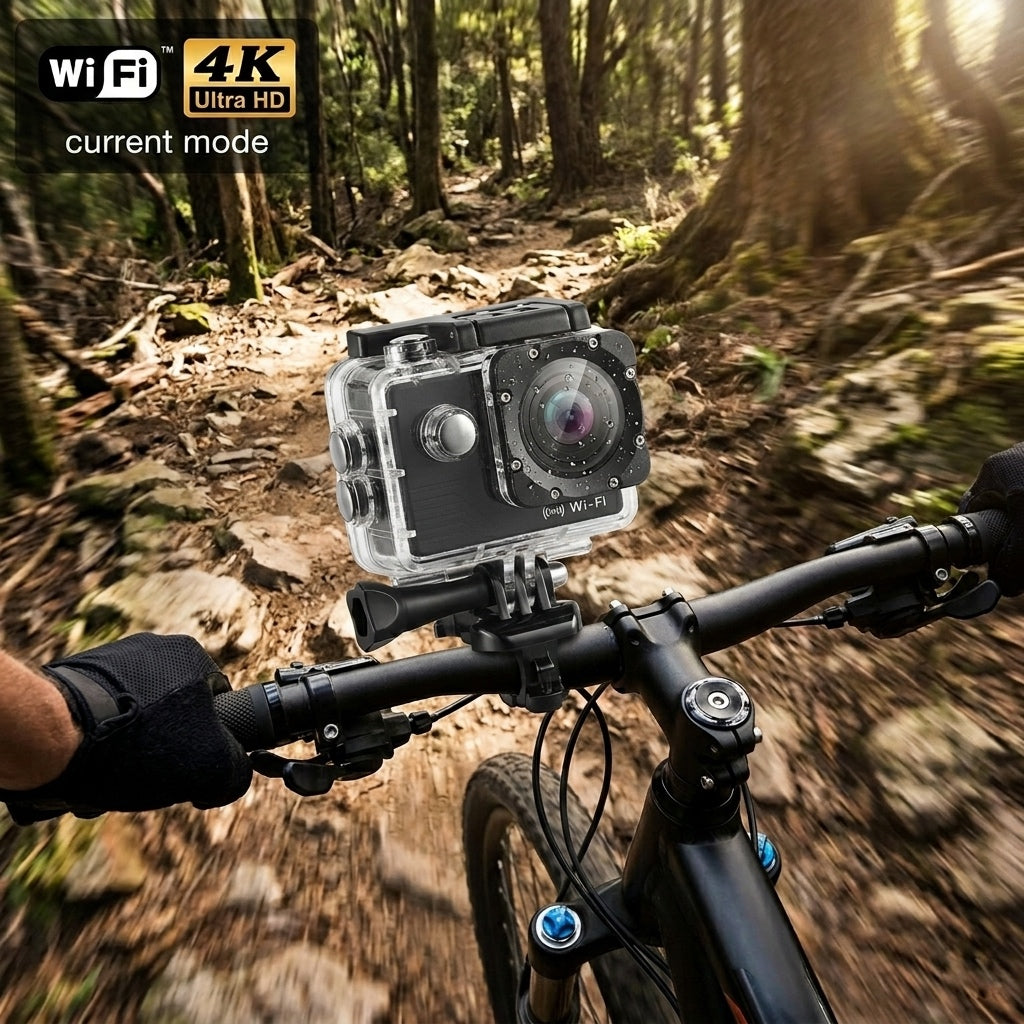 4K Sports Action ULTRA HD Camera Dual Battery