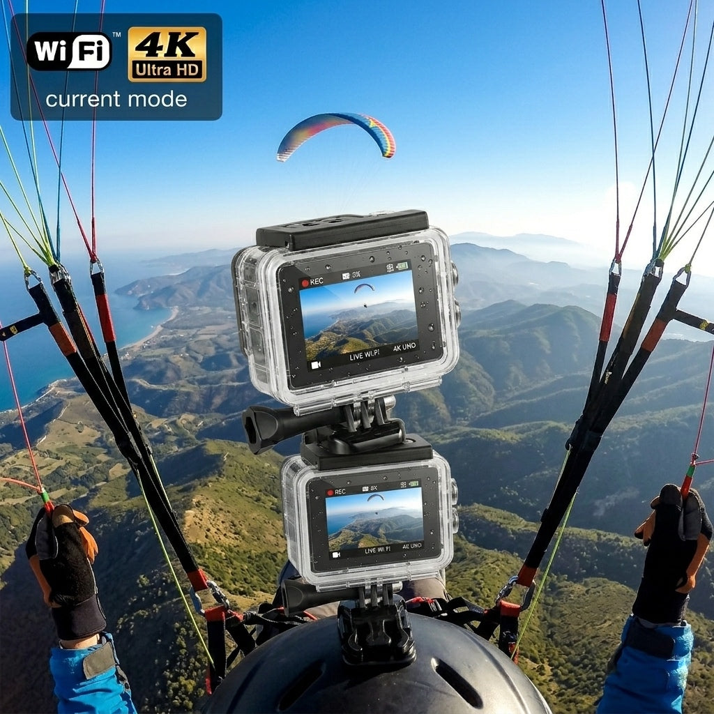 4K Sports Action ULTRA HD Camera Dual Battery