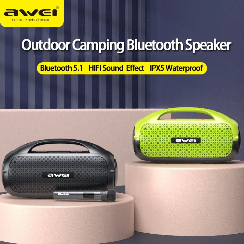 Awei Y886 60W Powerful Portable Bluetooth Speaker With Mic