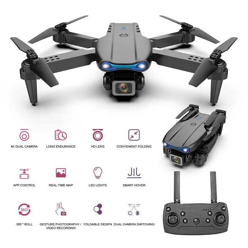 K3 E99 Pro Full HD Dual Camera Toy Drone