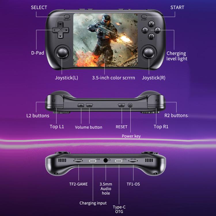 H36S 3.5 Inch IPS HD Screen Retro PSP Game