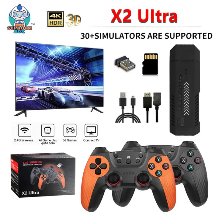 X2 Ultra Game Console 4K Game Stick 36000 game