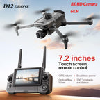 D12 Professional Drone Control 3-axis Gimbal Digital 6KM Image Transmission Obstacle
